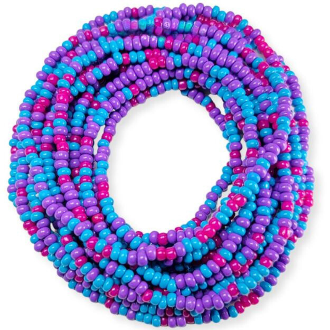 Plum Fusion Waist Beads