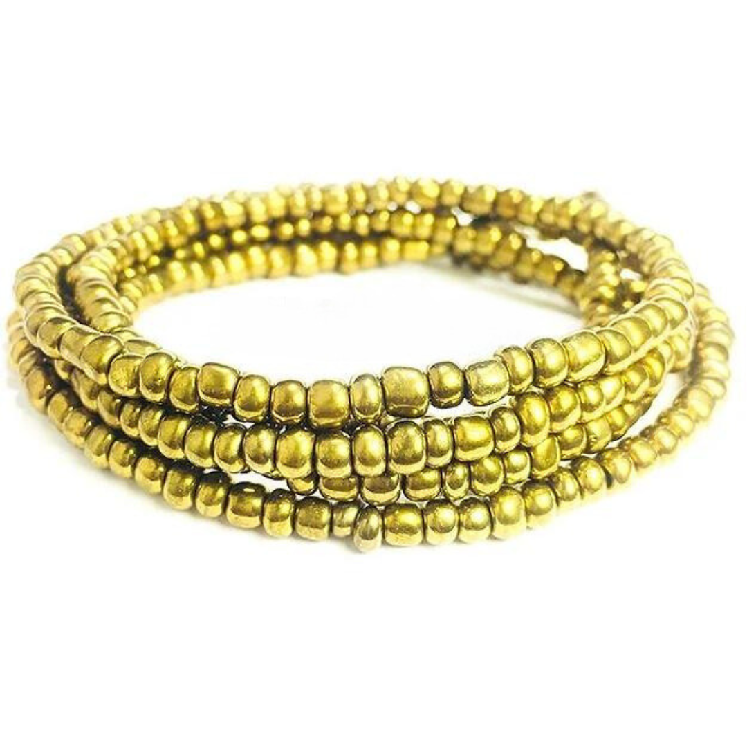 Gold Beam Waist Beads