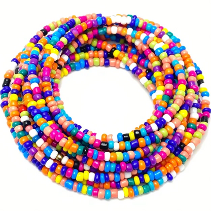 Rainbow Freeform Waist Beads