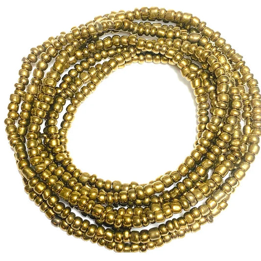 Gold Beam Waist Beads