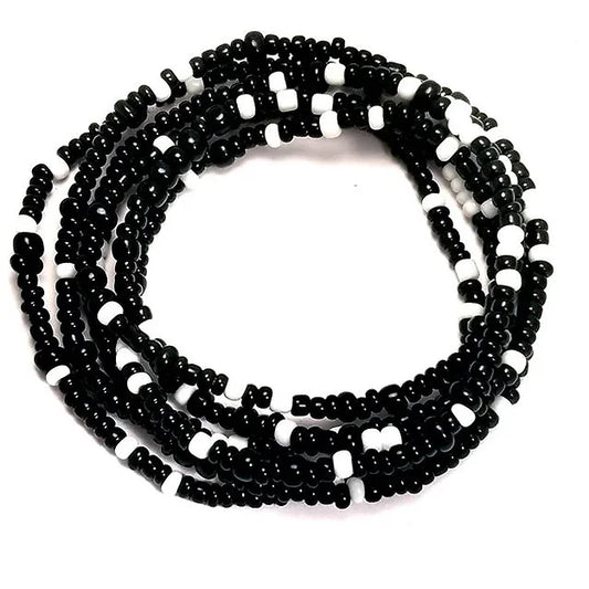 YinYang Harmony Black + White Waist Beads