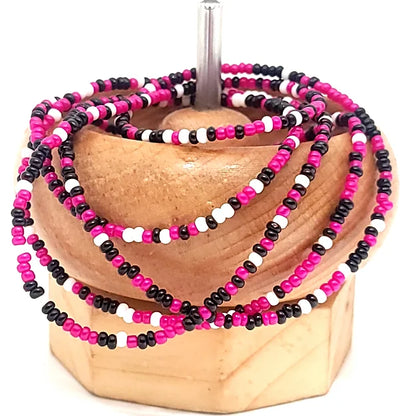 Pink Blaze Fusion Waist Beads