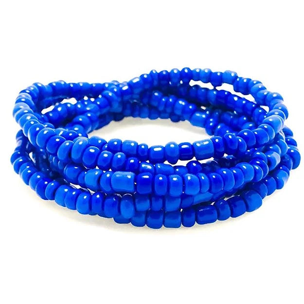 Blue Wave Waist Beads