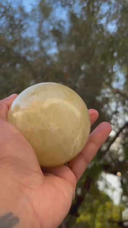 Yellow Calcite Sphere