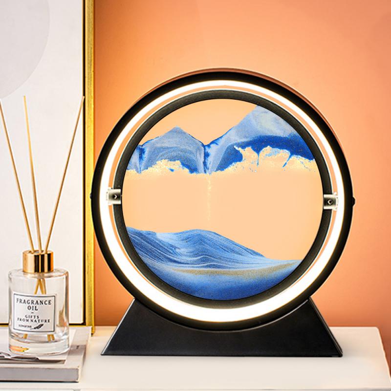 3D Moving Sand Art Round Frame