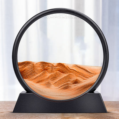 3D Moving Sand Art Round Frame