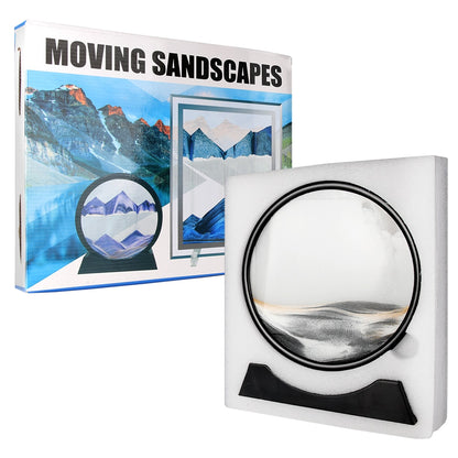 3D Moving Sand Art Round Frame